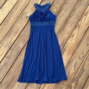 Y2K prom navy dress